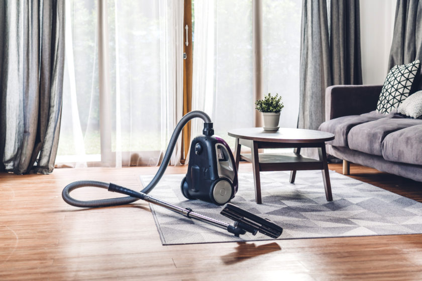 Vacuum Cleaner in Living Room