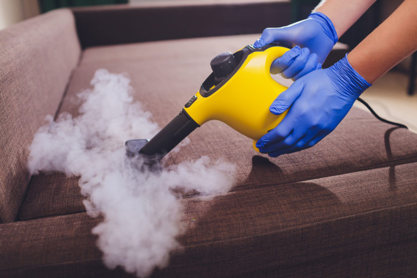Steam Cleaning a Couch